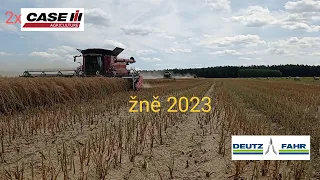 ŽNĚ 2023 | 2x Case IH 9250 & Deutz fahr C9206 TS, Case IH Magnum 380 CVX + Perard interbene 38