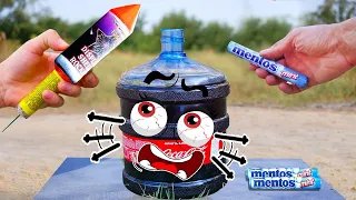 Experiment Mentos Rocket vs Coca Cola | Woa Doodles