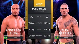 Anderson Silva x Alex Pereira | UFC 5 | 4K 60FPS
