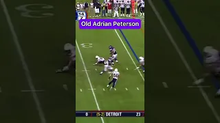 New Adrian Peterson VS Old Adrian Peterson #shorts #sports #nfl