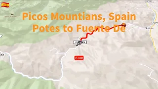 Two Up On A Himalayan, Potes to Fuente De, Spain.  No commentary, just scenery and music