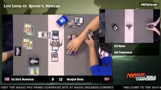 2015 Magic World Championship Round 4 (Modern): Steve Rubin vs. Owen Turtenwald