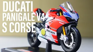 DUCATI PANIGALE V4 S CORSE/UNBOXING AND REVIEW DIECAST MAISTO MOTORCYCLE SCALE 1/18