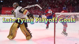 Late Tying Playoff Goals