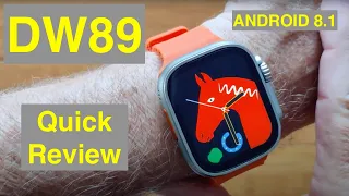 VALDUS DW89 Apple Watch Ultra Shaped Android 8.1 4GB/64GB 4G Camera Smartwatch: Quick Overview
