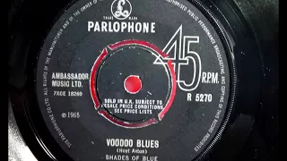 SHADES OF BLUE - Voodoo Blues - PARLOPHONE R 5270 - UK 1965 Mod R&B Blues HOYT AXTON