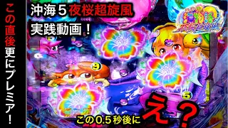 【413日目】Pスーパー海物語in沖縄5夜桜超旋風でレインボー前兆の直後にプレミア？！（ガチ実践動画2022/7/22）