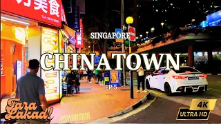 Singapore - Chinatown Night Walk Tour in 4K HDR 「 Tara Lakad! 」