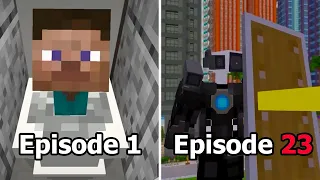 Skibidi Toilet in Minecraft: Episodes 1-23 Compilation