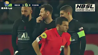 PSG's Lionel Messi scores his first ever Ligue 1 goal with fine finish vs Nantes. In Anime HD 4K!