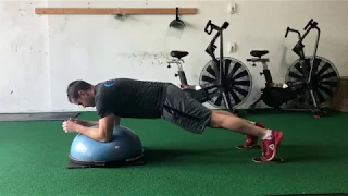 Exercise Demo: Bosu Glider Body Saw to Pike