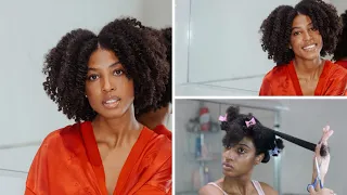 How To Trim Natural Hair Without Straightening | Type 4 Hair