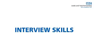 NHS Interview Skills Workshop