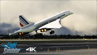 Air France Concorde Full Flight Paris - New York | 4K | A Microsoft Flight Simulator Experience