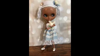 Does It Fit? Aliexpress Bunny Outfit Altered for Blythe