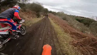 Spinning some laps with the potty crew round Spaunton quarry