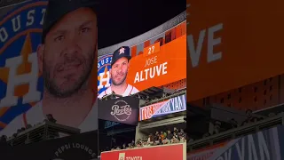 Heavy boos for Jose altuve at Yankee stadium #ALCS