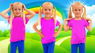 Katya Exercises, learns the English Alphabet and Colors + more Children's Songs by Katya and Dima