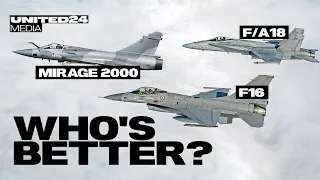The F-16 vs. the F/A-18 Hornet, Mirage, and Eurofighter. Comparing some of the World's Fighter Jets