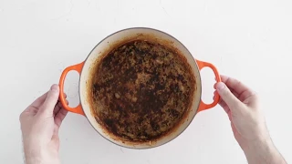 How to Clean Burned and Stuck-On Food in Your Le Creuset Dutch Oven - Sur La Table