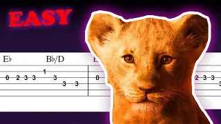 Can You Feel The Love Tonight - The Lion King 2019 - EASY GUITAR TABS