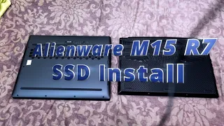 Alienware M15 R7 Upgradability, SSD Installation