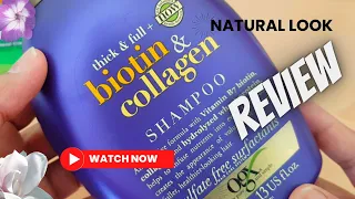 OGX Biotin & Collagen Shampoo Review||Does collagen make hair healthier||How?SkincareReviewUK