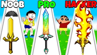 Shinchan And Nobita Run For Sword😂😍|| Funny Game Sword Run 3d || Shinchan And Nobita Game