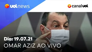 Omar Aziz fala agora de ataques de Bolsonaro e suspeitas de propina na Saúde | UOL News (19/07/2021)