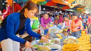 Amazing Food! Street Food @Oudong Resort, Most Popular Street Food Collection in Cambodia Market