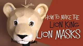 How to Make Lion Headdress Masks for the Lion King Jr Play