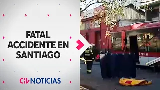 Mujer murió atropellada por bus de Red que chocó con un vehículo en Santiago Centro - CHV Noticias