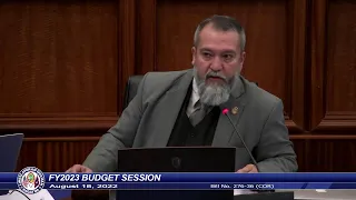 36th Guam Legislature FY2023 Budget Session - August 18, 2022 PM