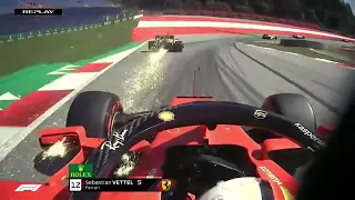 Kimi Raikkonen's wheel falls off - 2020 austrian gp