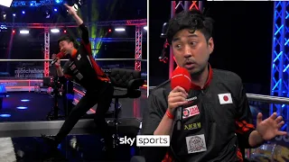 Pool star Naoyuki Oi admits he is a 'Shy Boy' in HILARIOUS post-match interview 🕺