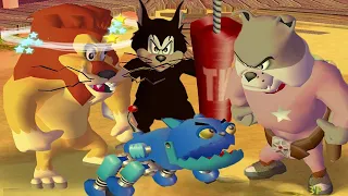 Tom and Jerry in War of the Whiskers HD Spike Vs Lion Vs  Butch Vs Robot Cat (Master Difficulty)