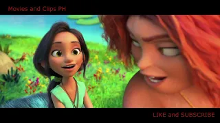 Movie 2021 | Eve and Dawn Scene Outside the Wall | The Croods 2
