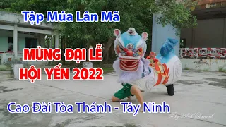 Tập Múa Lân Mã - MỪNG HỘI YẾN 2022 - Cao Đài Tòa Thánh Tây Ninh