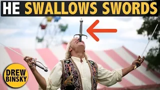 HE SWALLOWS SWORDS (amazing talent!)