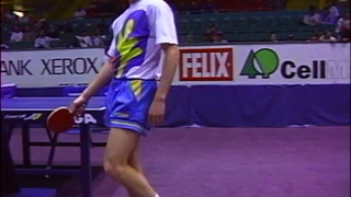 J.O. Waldner  - Practice at the 1993 World Championships (Part 2)