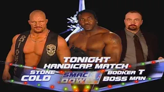 Stone Cold Vs Booker T & The Big Bossman - Handicap Match