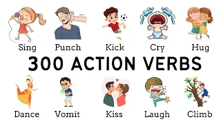 300 Action Verbs | Common Action Verbs in English | Part 1 | English Vocabulary with Picture |