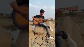 Sun raha hai na solo guitar intro 🎸🔥 #shorts #aashiqui2 #arijitsingh #shreyaghoshal #acousticguitar