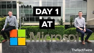 Microsoft Internship - First Day - TheTechTwins