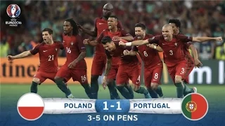 Polônia 1 x 1 Portugal - Melhores Momentos -  30/06/2016 EURO 2016