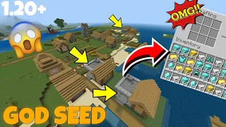 🤩This Seed Has 12 Diamonds At Spawn 🔥  In Minecraft Pe 1.20+🔥