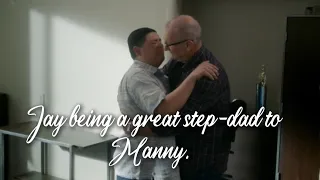 Jay being a great step-dad to Manny. #modernfamily #jaypritchett