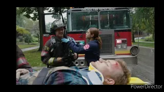 CHICAGO FIRE Severide burns his neck