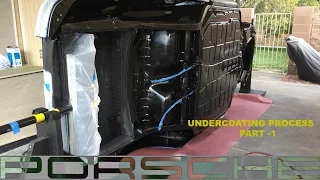 1967 Porsche 911 Video 15 Undercoating process part-1