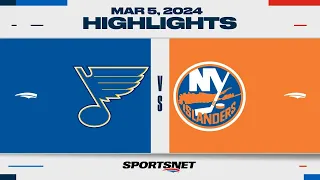 NHL Highlights | Blues vs. Islanders - March 5, 2024